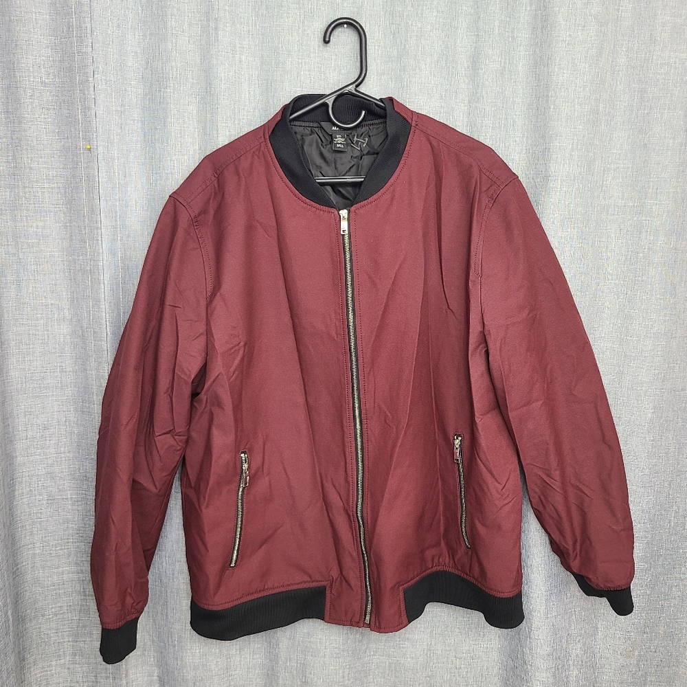 Alfani burgundy bomber jacket XXL Womens
